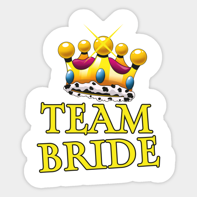 Team Bride Sticker by nickemporium1